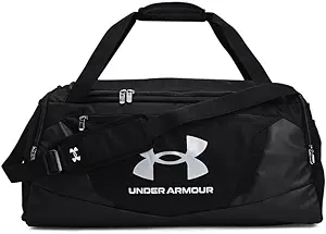 Under Armour Unisex-Adult Undeniable 5.0 Duffle , Black (001)/Metallic Silver , Medium