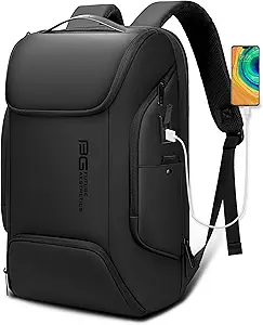 BANGE Business Laptop Smart backpack Can Hold 15.6 Inch Laptop Commute Backpack Carry on bag for men and women (Black)