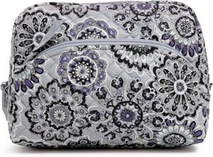 Vera Bradley Women's Cotton Large Cosmetic Makeup Organizer Bag 