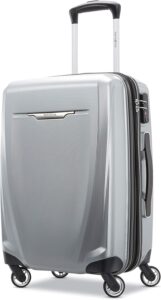 Samsonite Winfield 3 DLX Hardside Luggage with Spinners, Carry-On 20-Inch, Silver