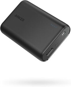 Anker PowerCore 10000 Portable Charger, 10,000mAh Power Bank, Ultra-Compact Battery Pack, Phone Charger for iPhone 15/15 Plus/15 Pro/15 Pro Max, Samsung and More