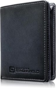 ID Stronghold Waltlet - RFID Blocking Bifold Wallet for Men with Magnetic Clasp - Black