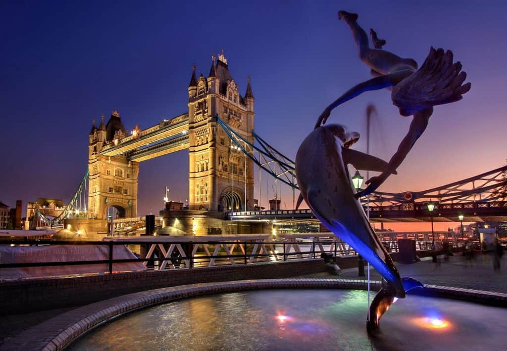 london, landmark, tower bridge