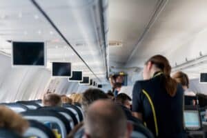 plane, stewardess, mockup